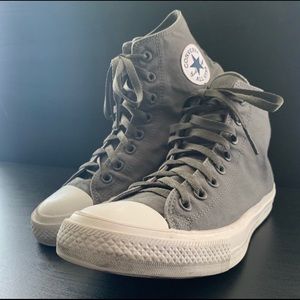 GREY HIGHTOP CONVERSE.